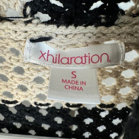 Y2K Open Knit Short Sleeve Striped Cardigan - Picture 6 of 7